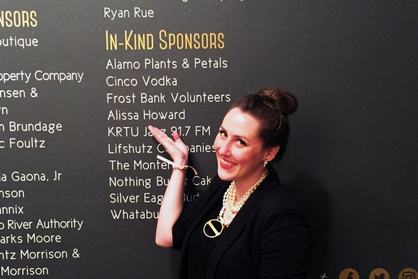 Posing with my name on the wall. 